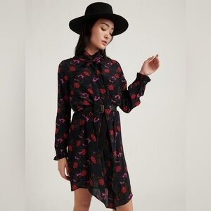 Lucky Brand Mackenzie Printed Dress Large